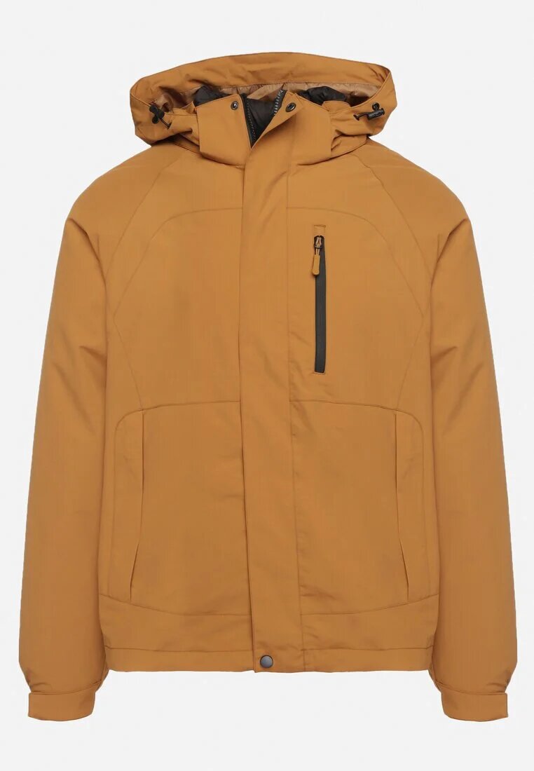  Geacă Maro deschis reversibilă de tranziție tip windbreaker cu interior matlasat Ravaria