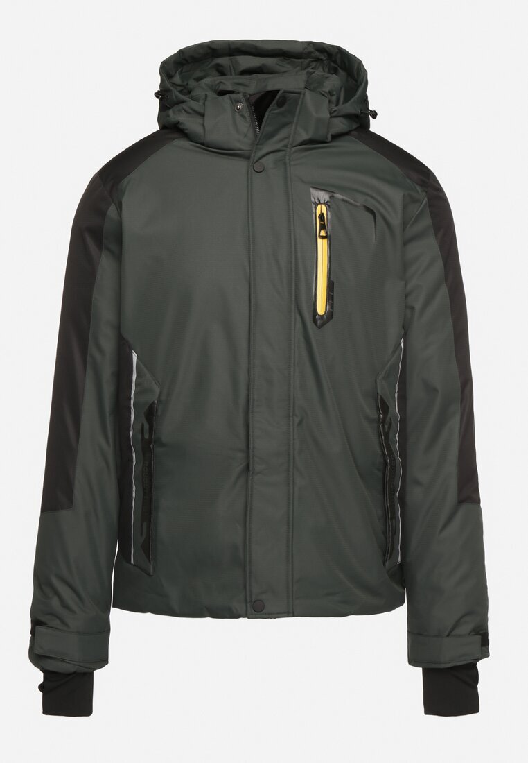  Geacă Verde închisă cu numeroase buzunare și glugă detașabilă Emavaria