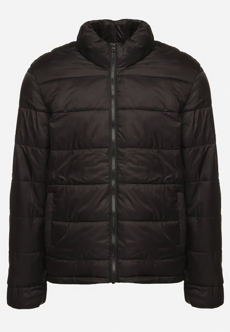  Geacă Windbreaker Bej și Negru Reversibilă cu model geometric cu interior detașabil și glugă Savathia