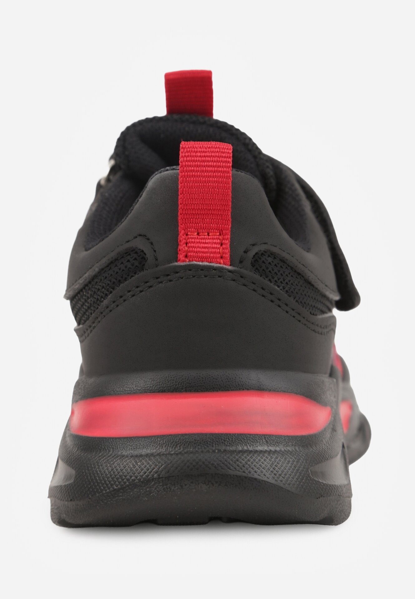 gelteo Pantofi Sport Adidași Negru-Roșii cu Scris și Model Geometric Basolea