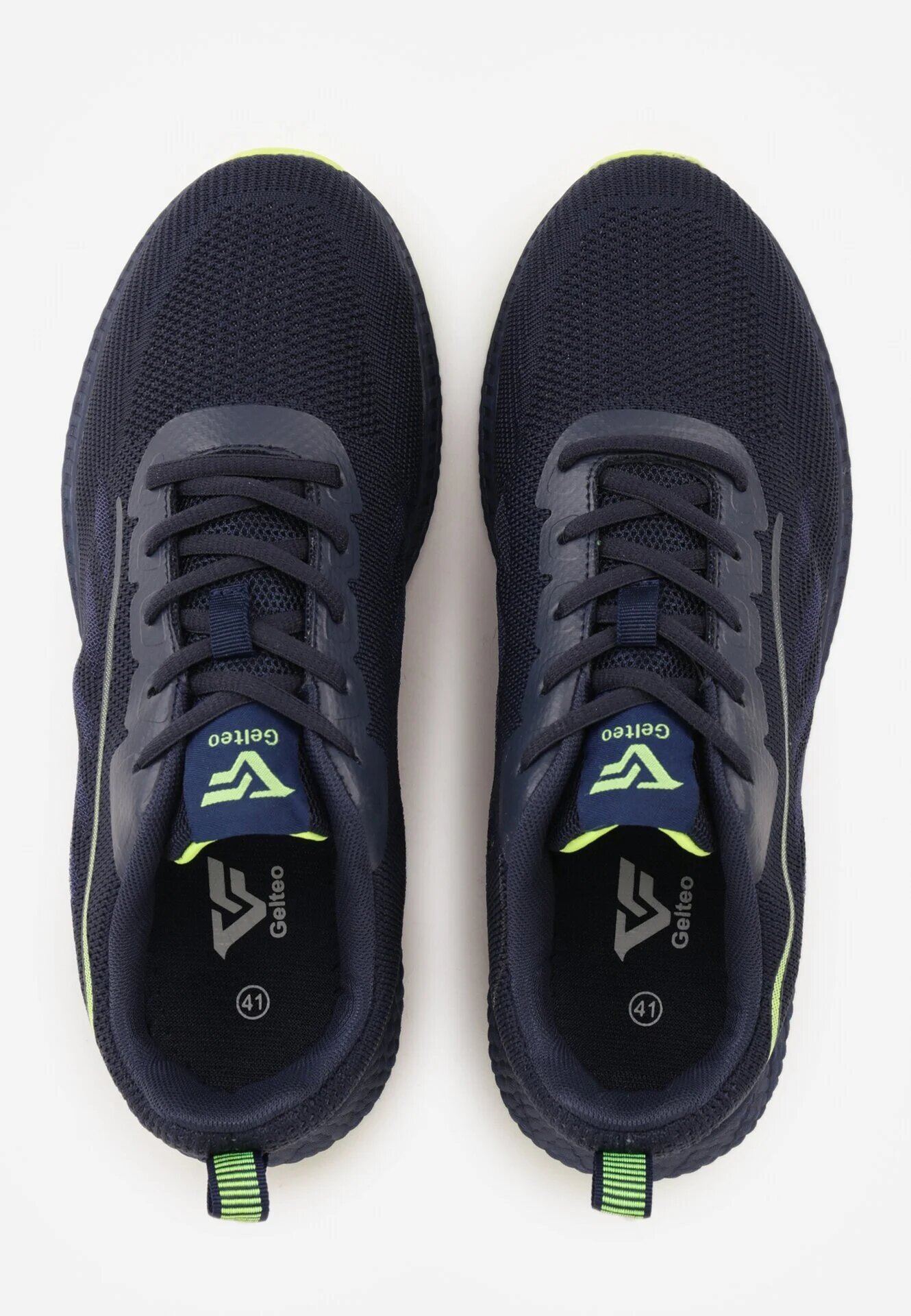 gelteo Pantofi Sport Albastru-Verde Sneakers cu bandă decorativă pe lateral Damă
