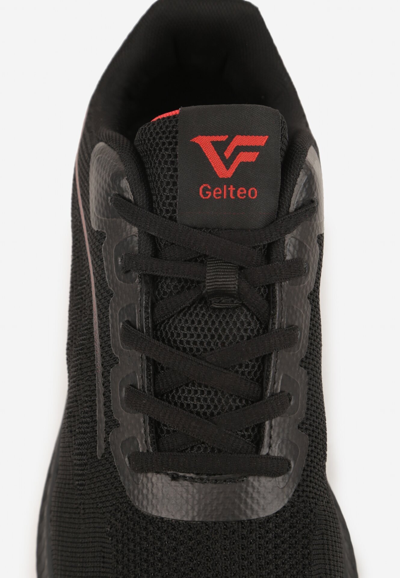 gelteo Pantofi Sport Negru-Roșu Sneakers cu bandă decorativă pe lateral Damamene