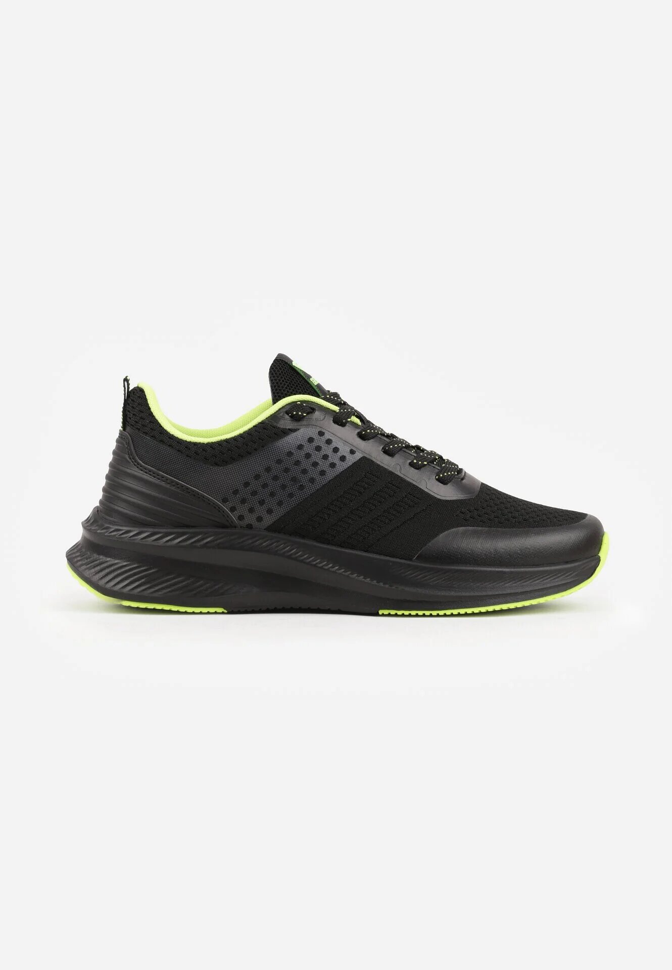 gelteo Pantofi Sport Negru-Verde Sneakers cu model în relief Ashavera