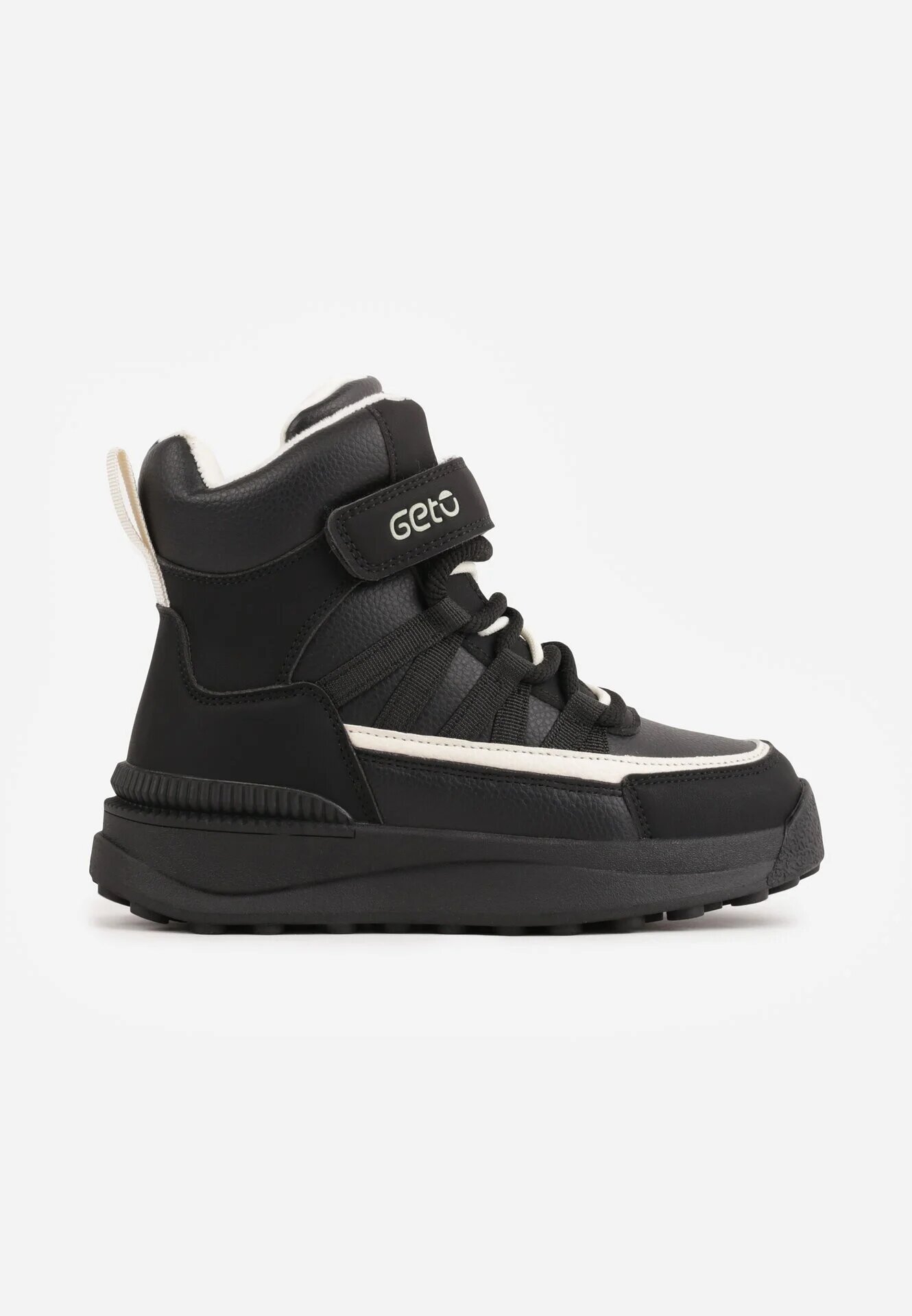 gelteo Sneakers din denim cu curele decorative și inscripția Liomira Negri