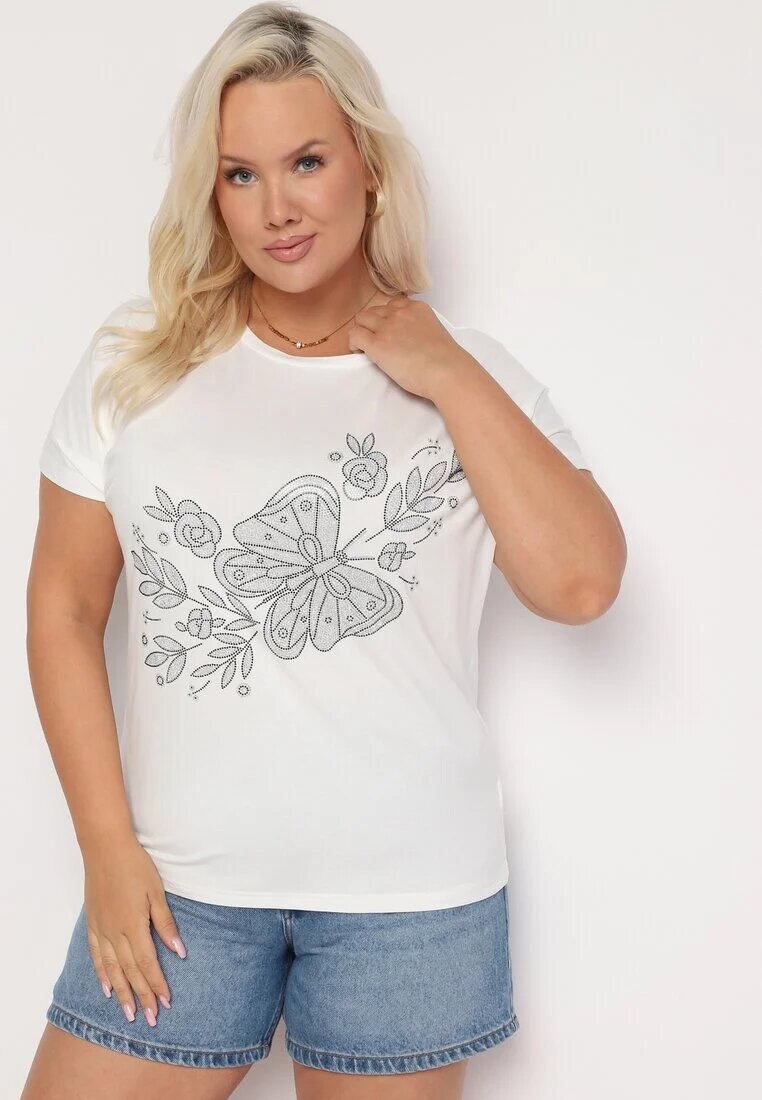 generation Tricou Alb Clasic din bumbac cu Imprimeu Wiloa