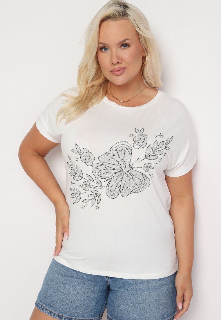 generation Tricou Alb Clasic din bumbac cu Imprimeu Wiloa