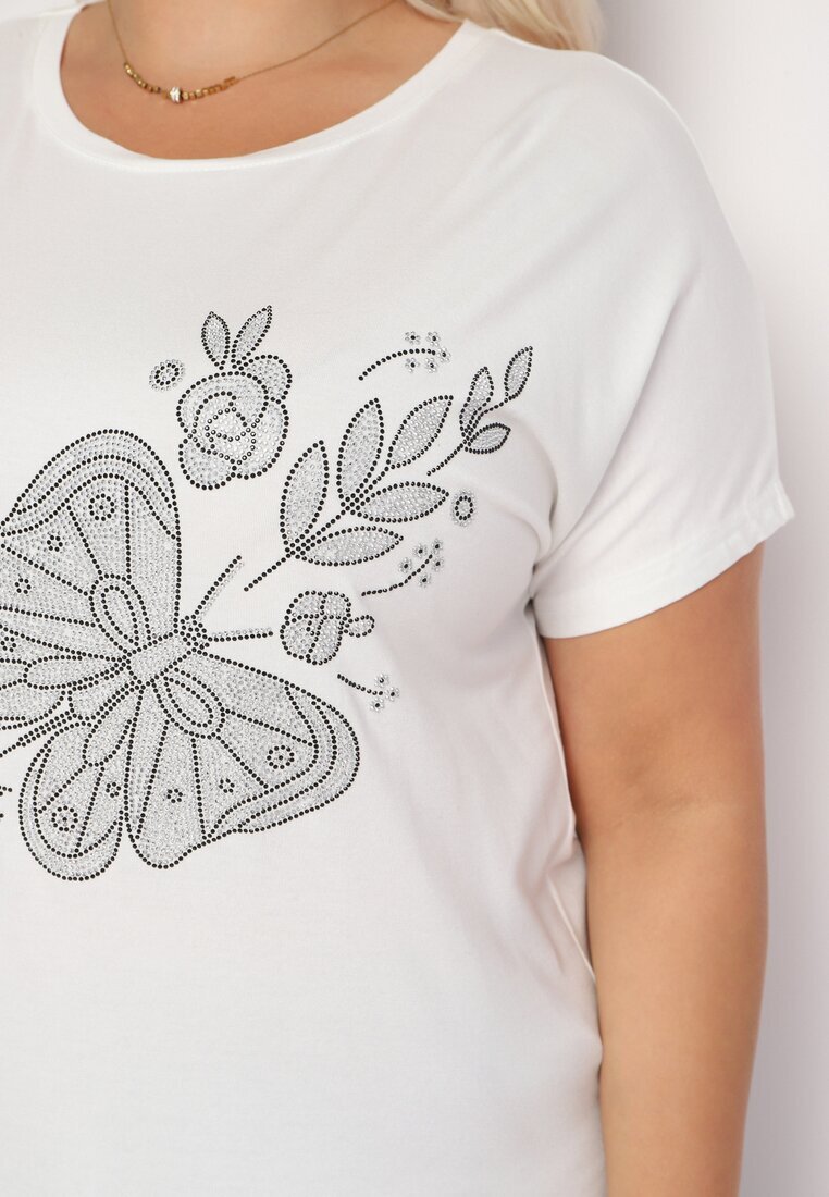 generation Tricou Alb Clasic din bumbac cu Imprimeu Wiloa
