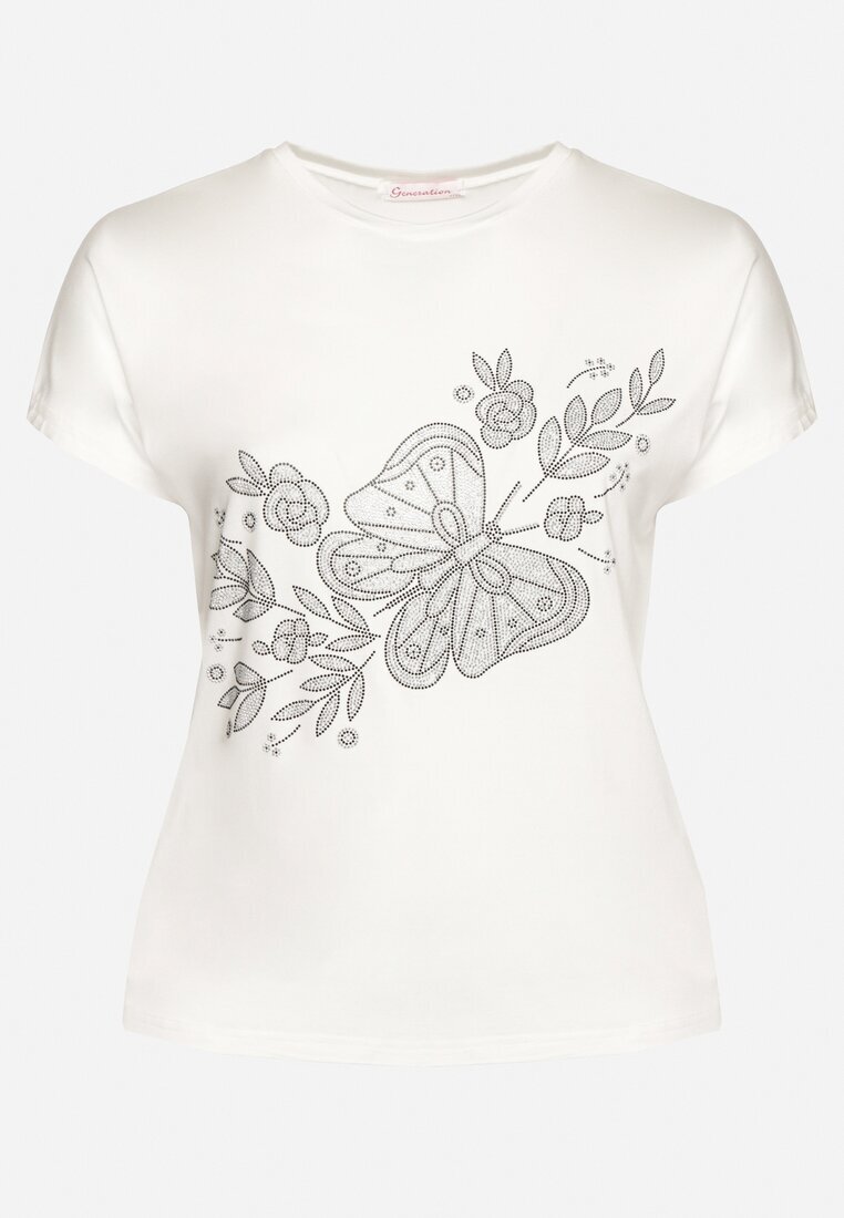 generation Tricou Alb Clasic din bumbac cu Imprimeu Wiloa