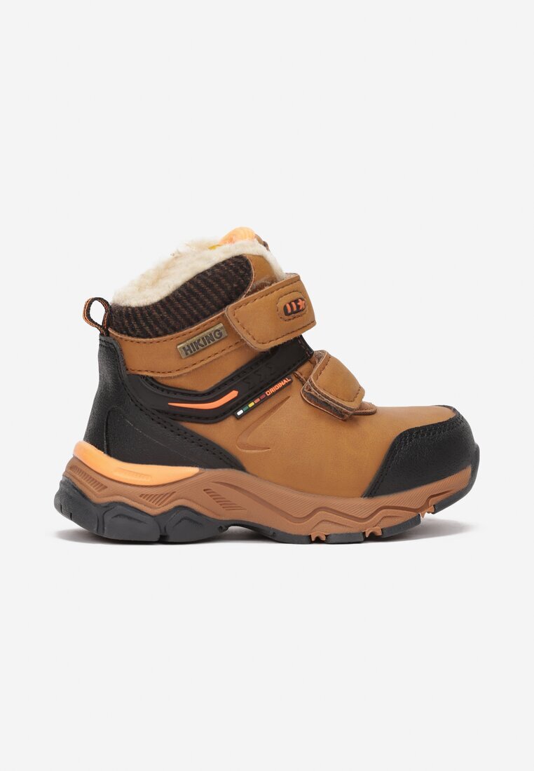  Ghete stil trapper Maro cu Velcro Ligal