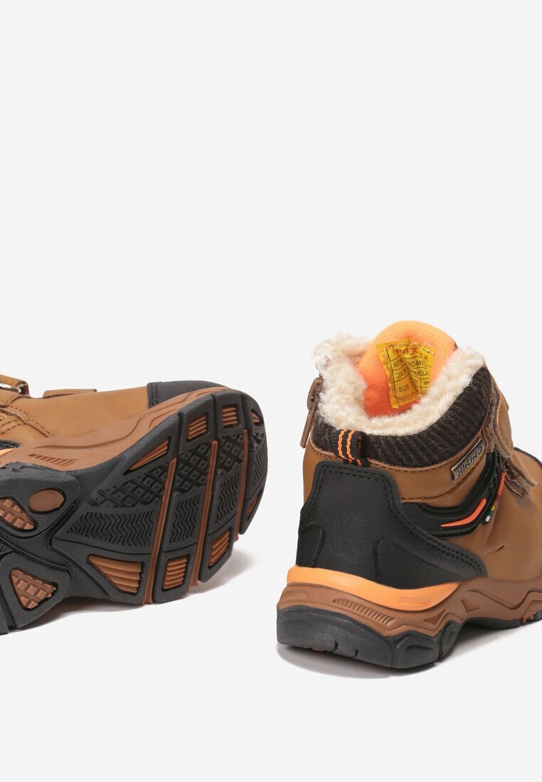  Ghete stil trapper Maro cu Velcro Ligal