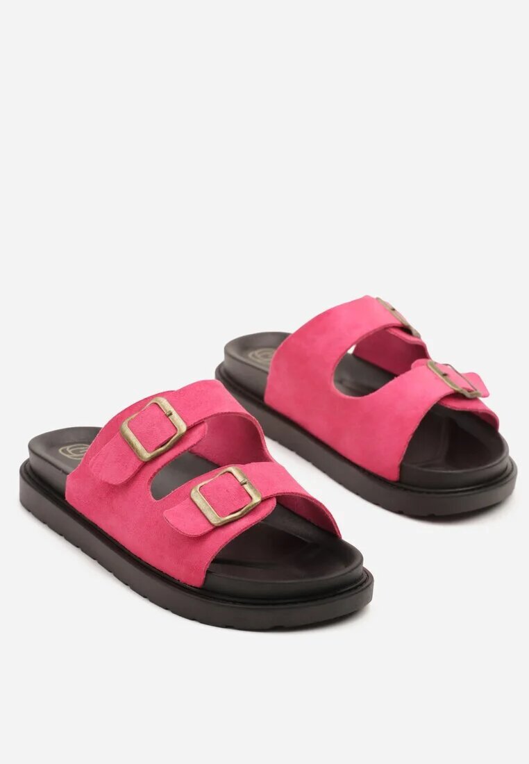 givana Papuci Fucsia Casual cu Barete cu Catarame Winea