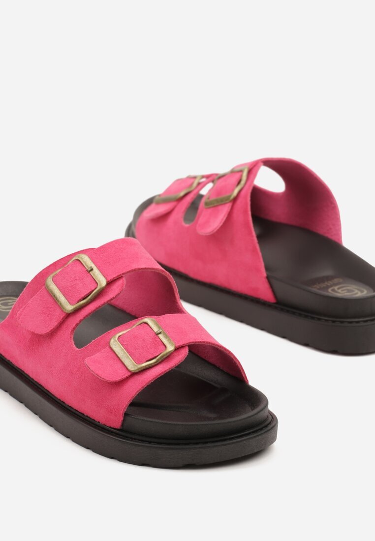 givana Papuci Fucsia Casual cu Barete cu Catarame Winea