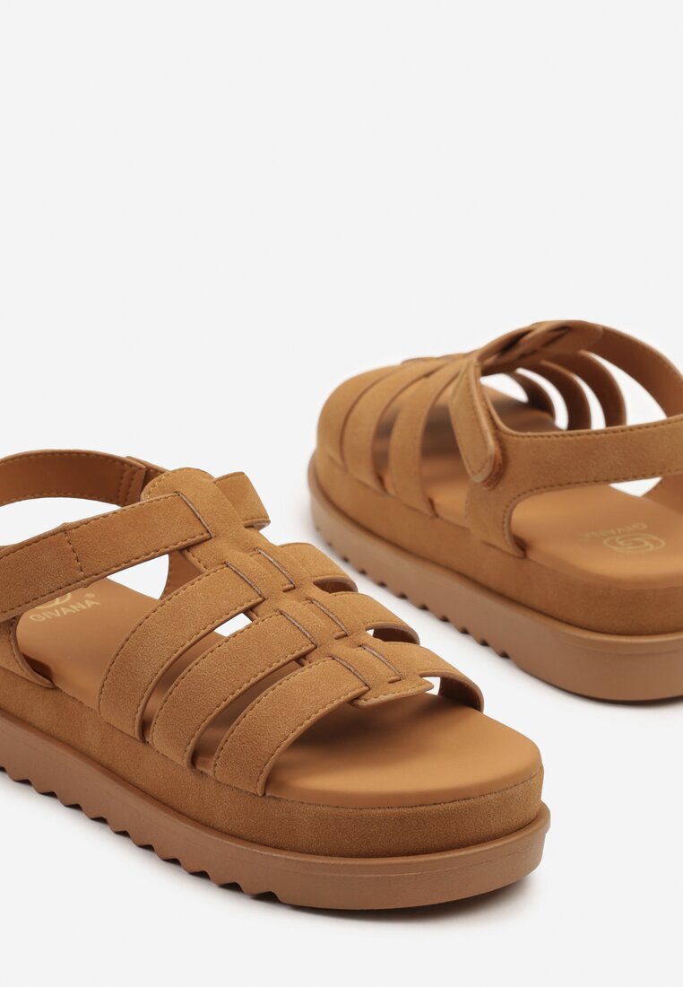 givana Sandale Maro cu închidere Velcro Tip Gladiator Sorlinia