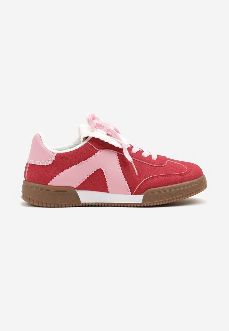 givana Sneakers Teniși Roșu-Roz cu Limbă Decorativă Alaviela