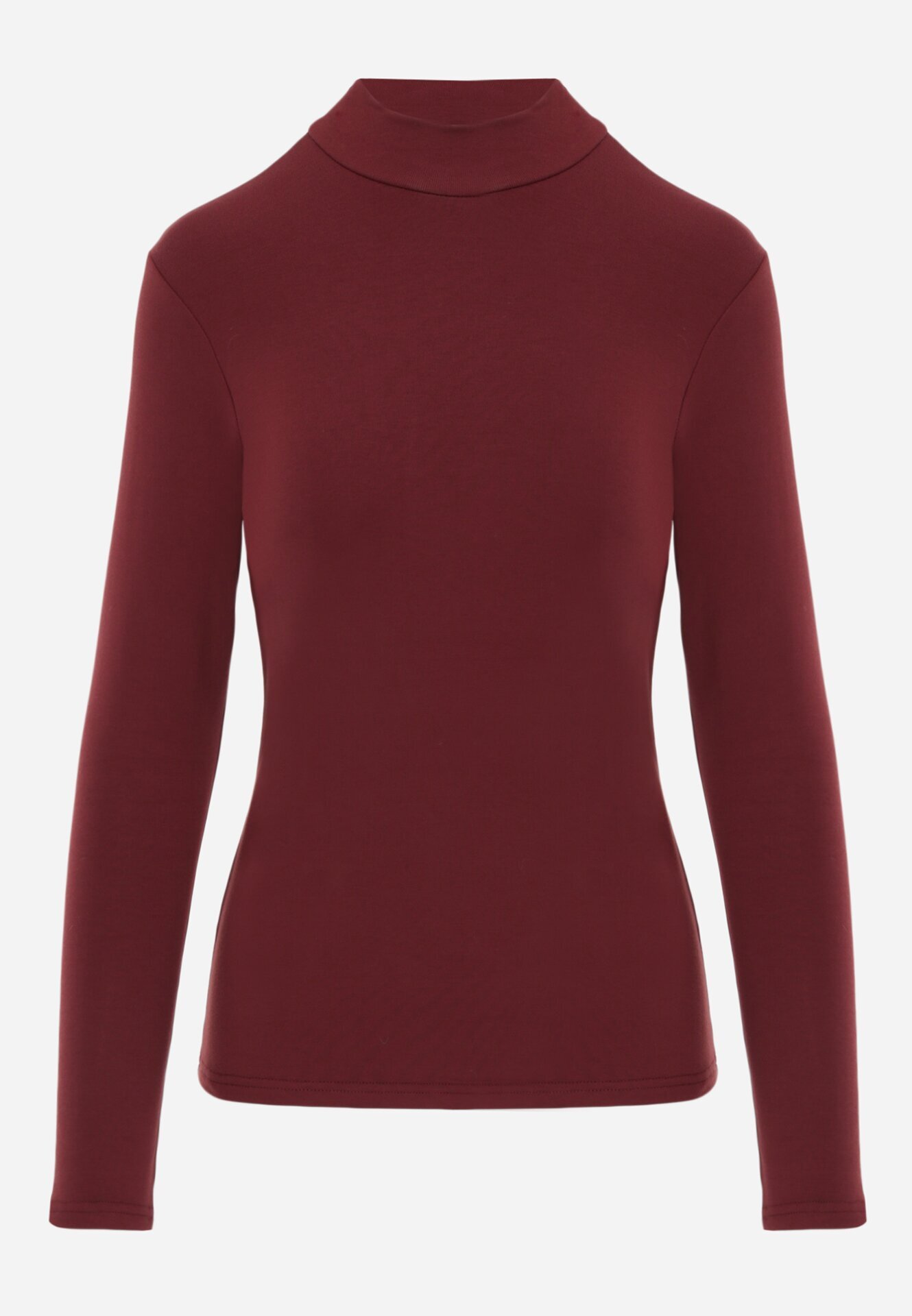 glo-story Bluză cu guler înalt din tricot elastic Munita Bordo