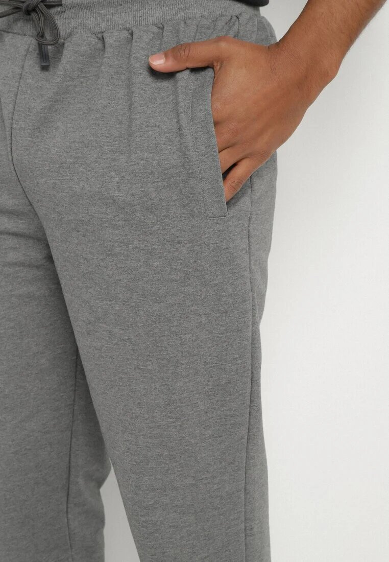 glo-story Pantaloni de trening Gri închis cu elastic și șnur în talie Palaretia