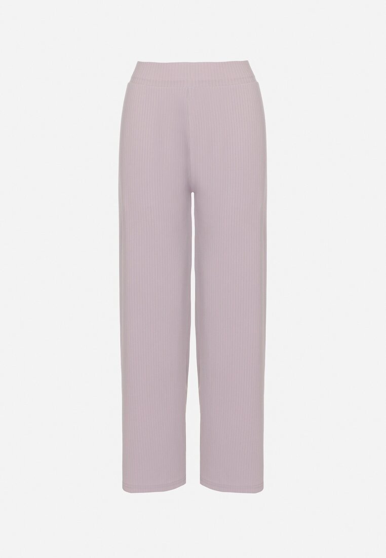 glo-story Pantaloni Mov deschis Reiat Larigi cu talie elastică Drasia