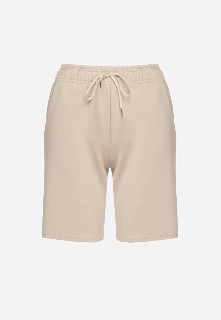 glo-story Pantaloni scurți Bej deschis Cu elastic în talie și buzunare laterale Ritardia