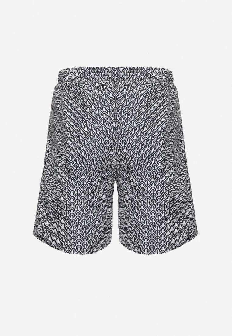 glo-story Pantaloni scurți bleumarin cu bandă elastică și șnururi Palarilea