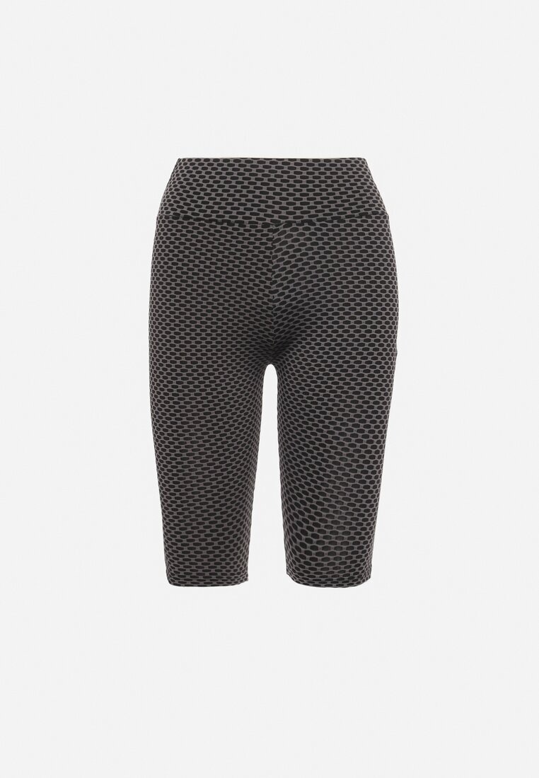 glo-story Pantaloni scurți colanți Gri închis cu Efect Push-Up Briala