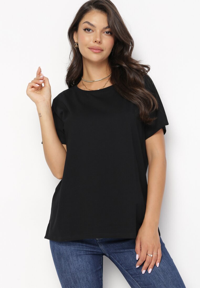glo-story T-shirt Negru cu Mânecă Scurtă Tehillah