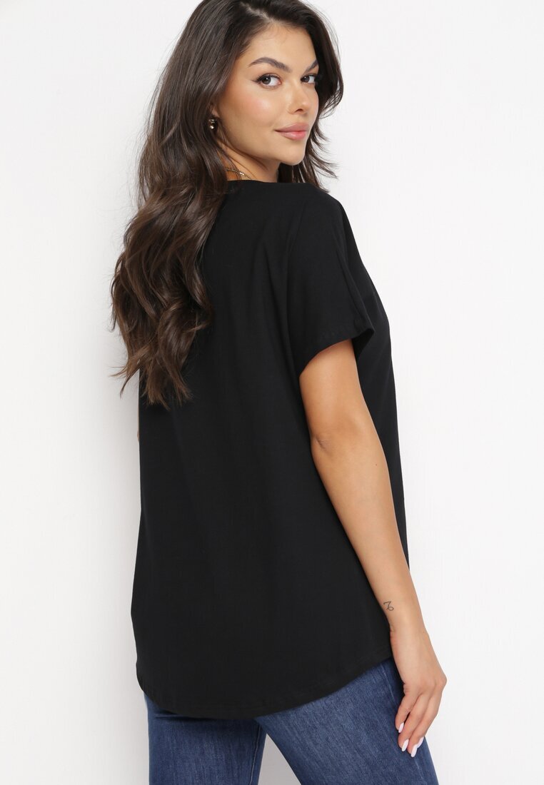 glo-story T-shirt Negru cu Mânecă Scurtă Tehillah