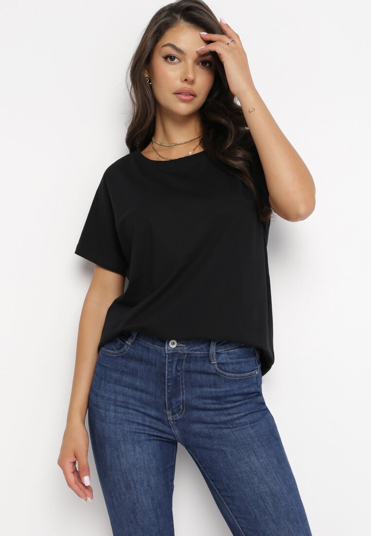 glo-story T-shirt Negru cu Mânecă Scurtă Tehillah