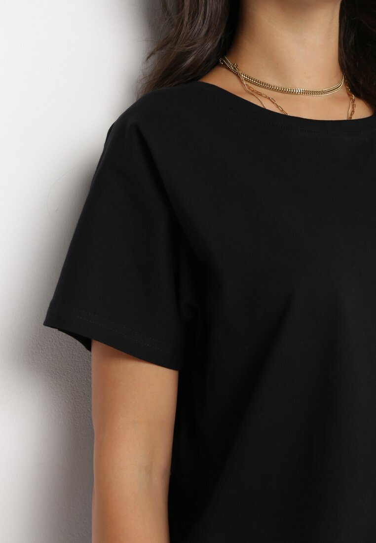 glo-story T-shirt Negru cu Mânecă Scurtă Tehillah