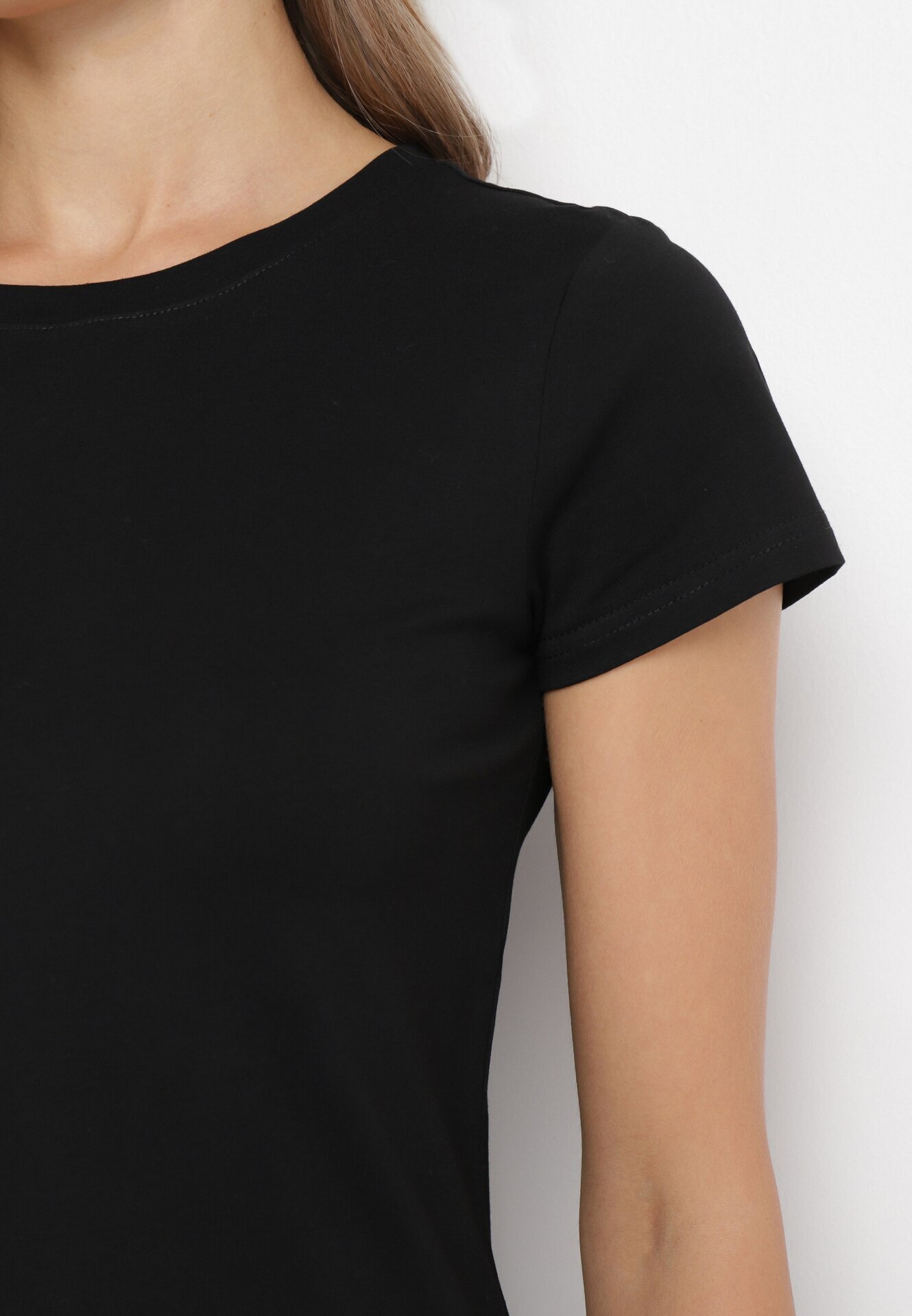 glo-story Tricou Basic Negru Acatine