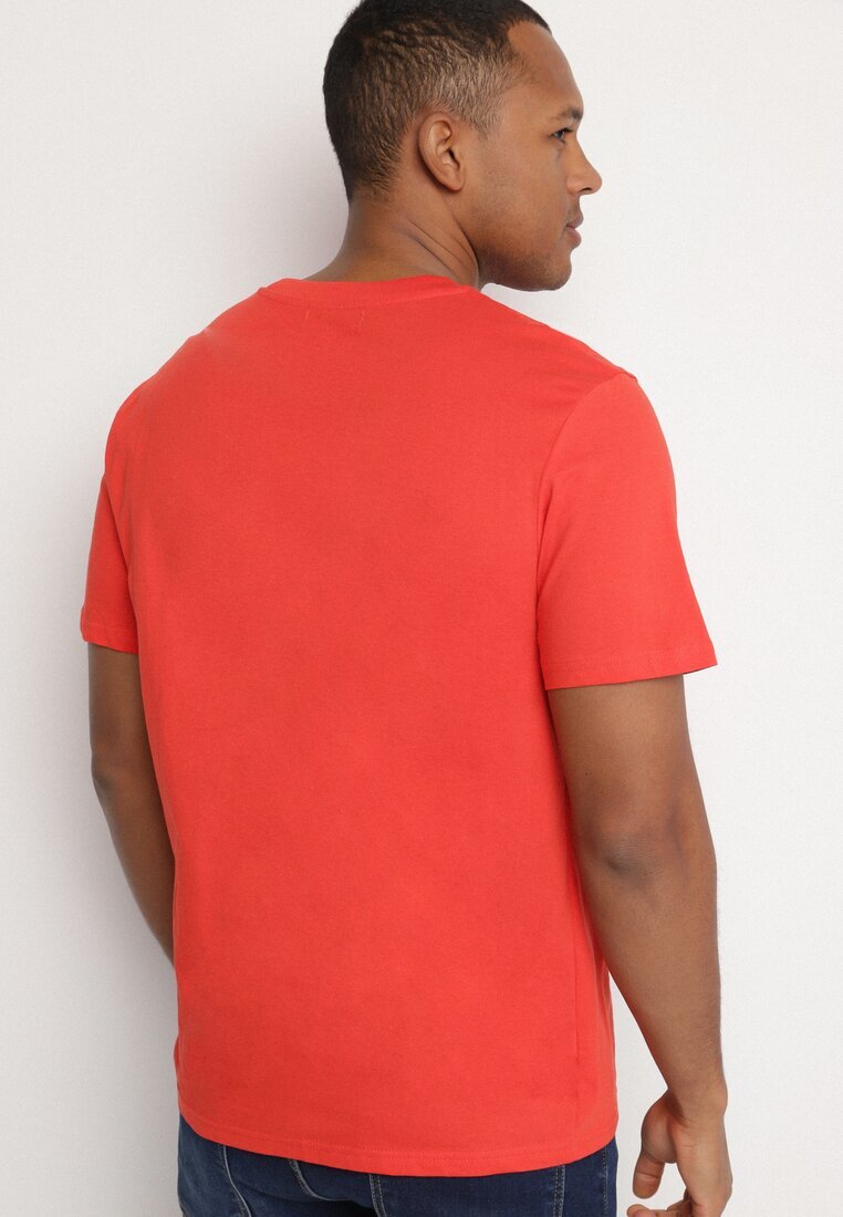 glo-story Tricou Portocaliu din bumbac cu Imprimeu Text Uliaria