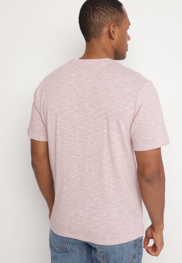 glo-story Tricou Roz deschis cu Buzunar Decorativ Uliadoretia