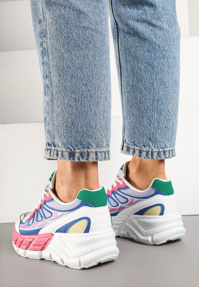 gogo gogo Adidași Fucsia în Stil Streetwear cu Talpă Groasă cu Ștanțări Siltewi