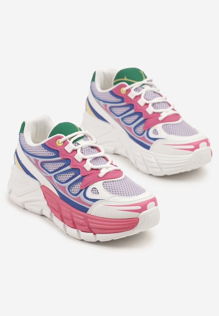 gogo gogo Adidași Fucsia în Stil Streetwear cu Talpă Groasă cu Ștanțări Siltewi