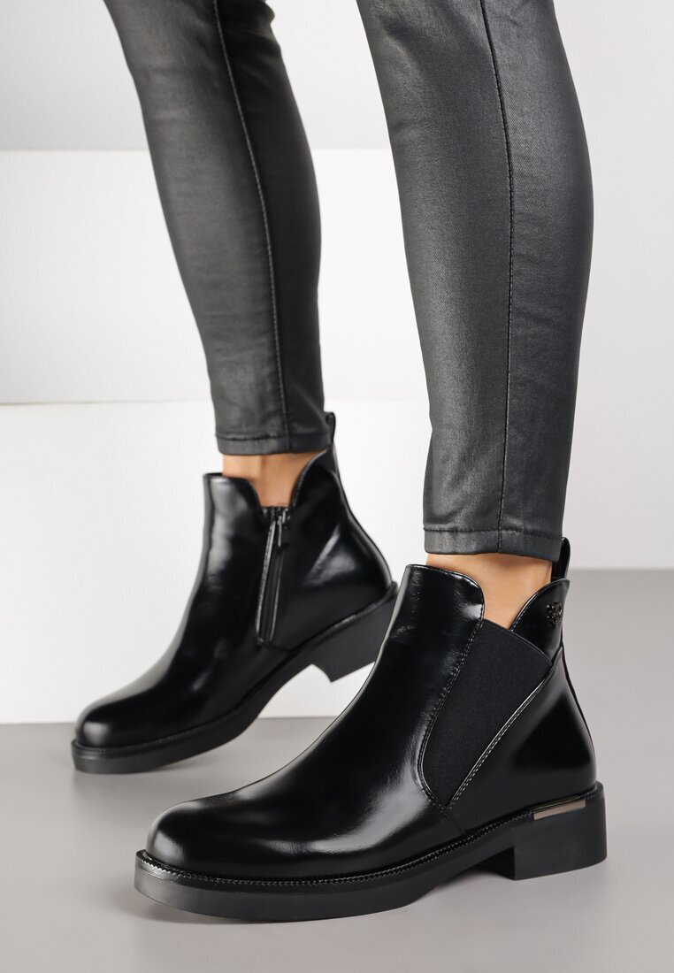 gogo gogo Botine Negre