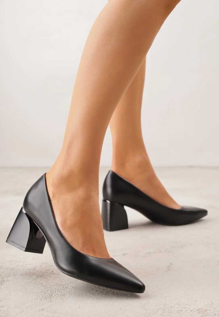 gogo gogo Pantofi stiletto Negri cu toc Geometric Oriphishis