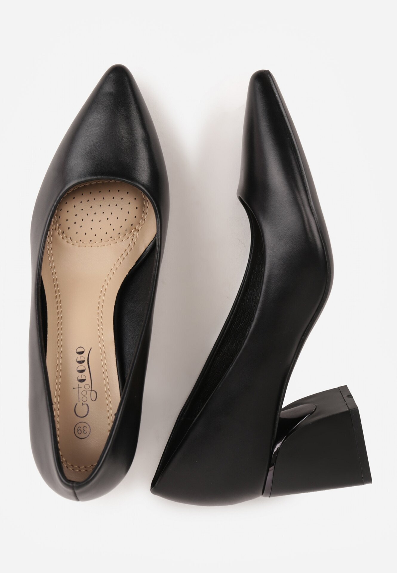 gogo gogo Pantofi stiletto Negri cu toc Geometric Oriphishis