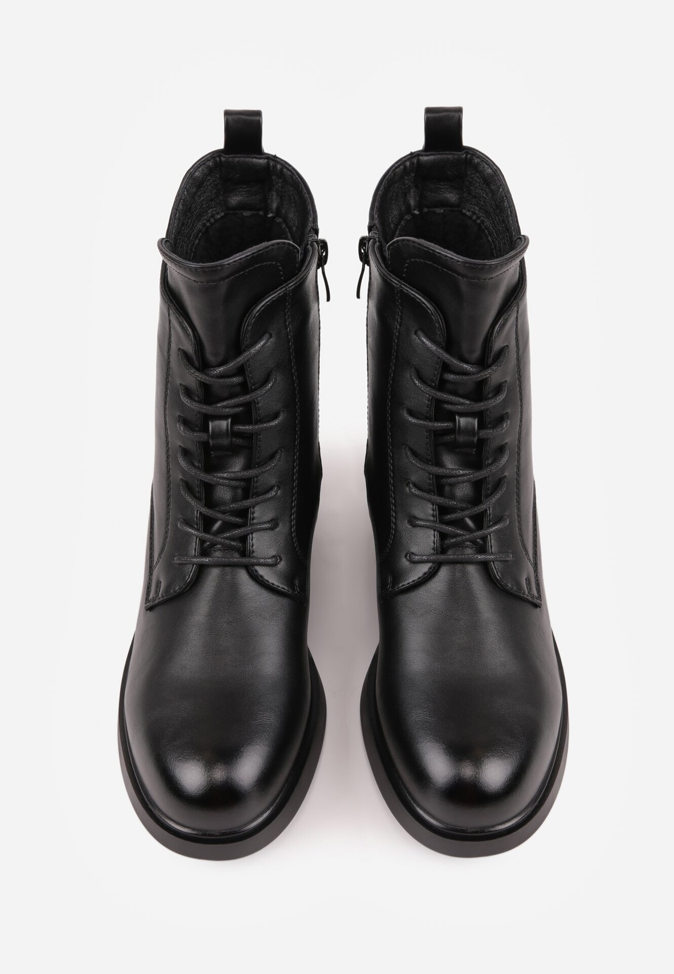 goodin Ghete în stil worker cu strasuri Wlinare Negre