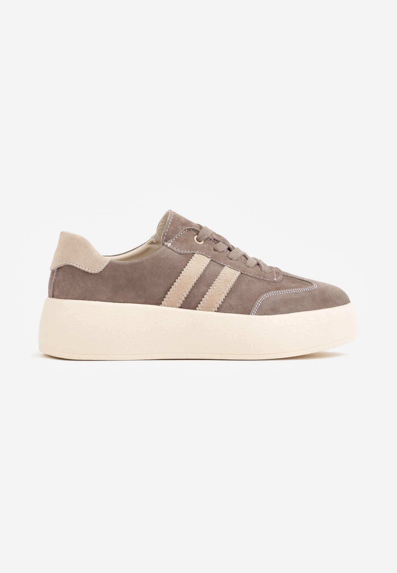 goodin Sneakers din piele întoarsă în stilul tenisurilor iconice pe platformă Reveka Maro