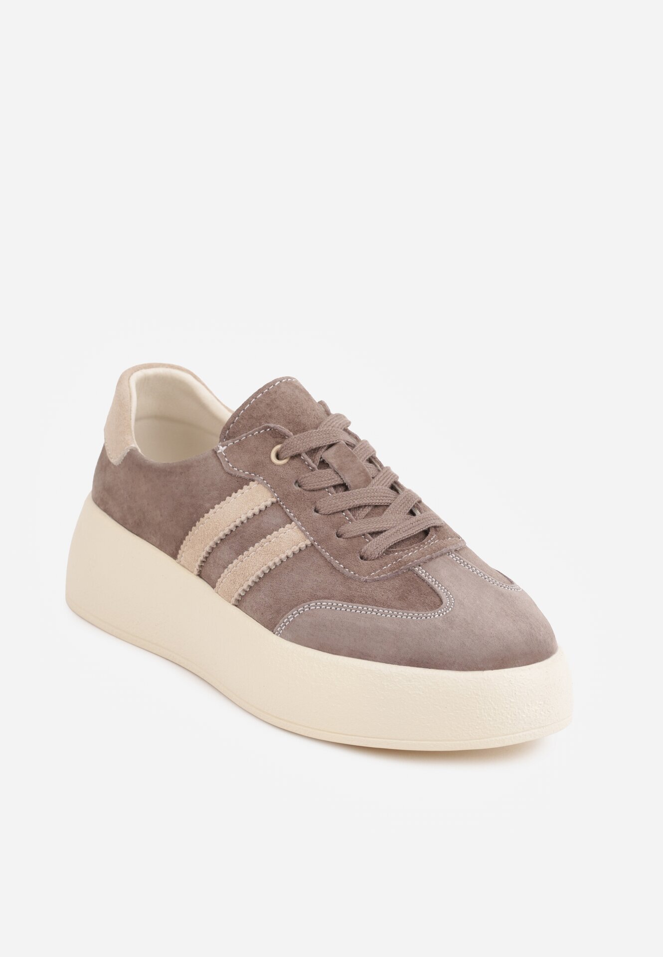 goodin Sneakers din piele întoarsă în stilul tenisurilor iconice pe platformă Reveka Maro