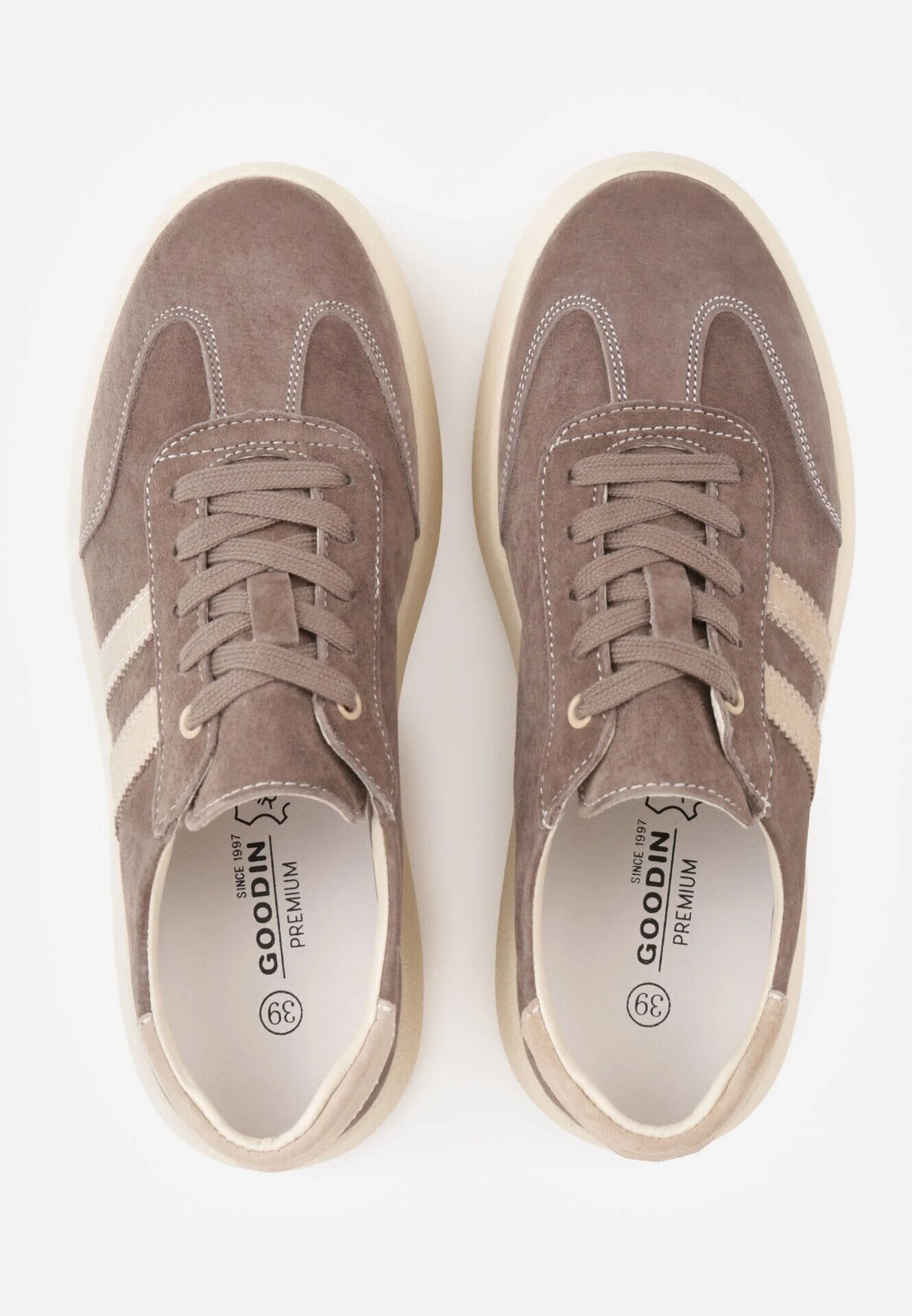 goodin Sneakers din piele întoarsă în stilul tenisurilor iconice pe platformă Reveka Maro