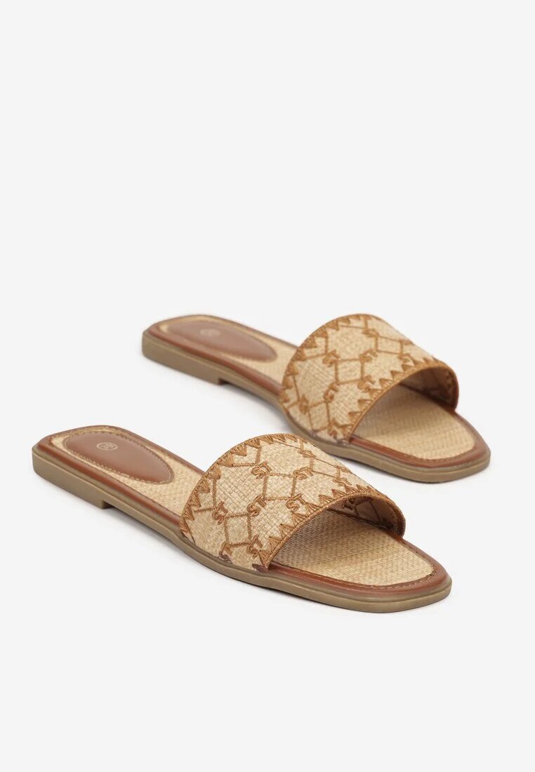 gowin Papuci Maro cu Model Geometric în Stil Boho Zeroma