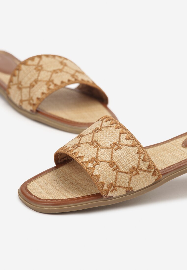 gowin Papuci Maro cu Model Geometric în Stil Boho Zeroma