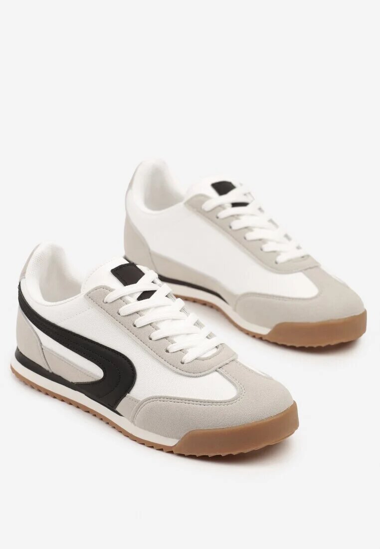gowin Sneakers Alb-Gri în Stil Clasic Ellirianne