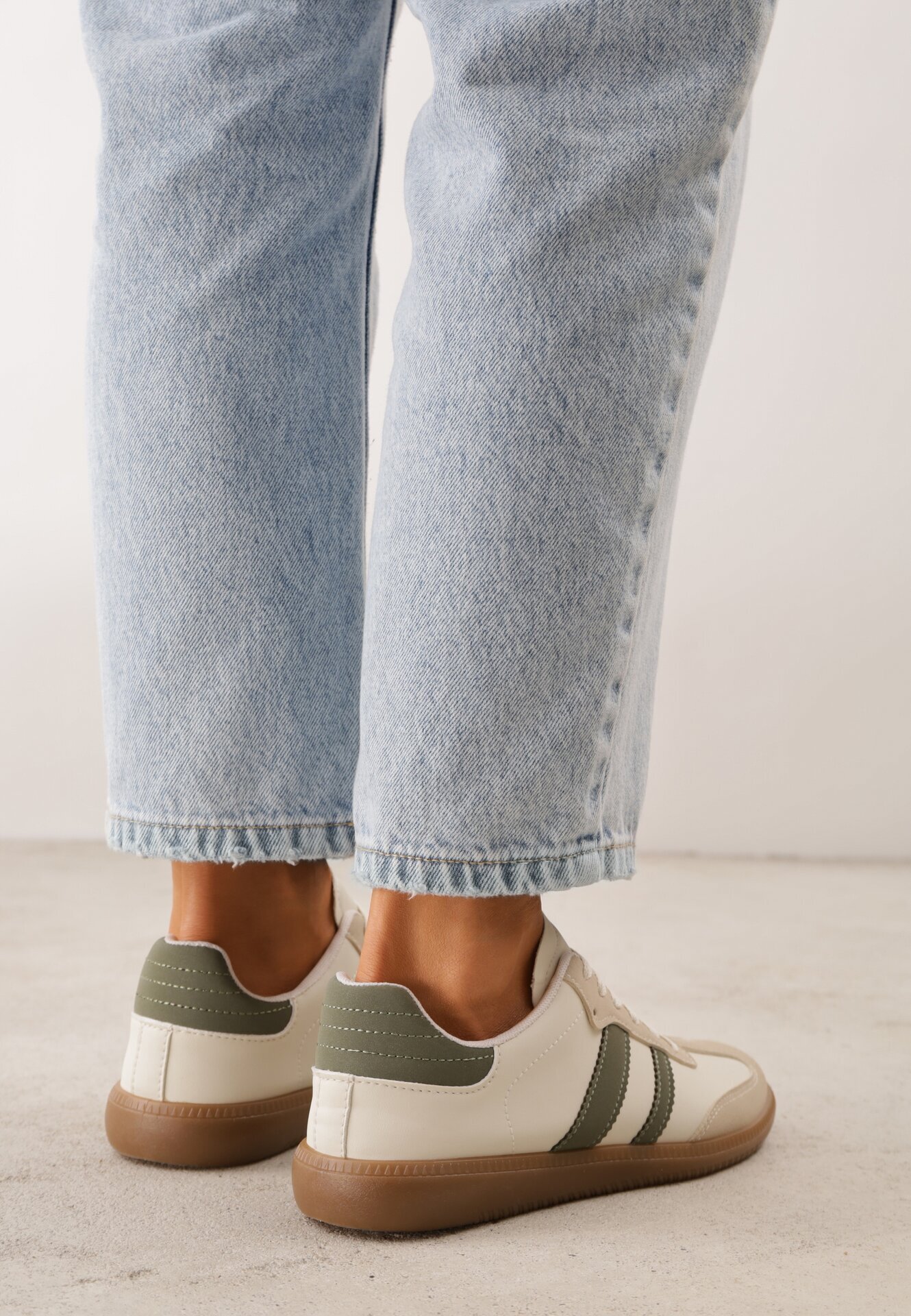 gowin Sneakers Bej cu verde