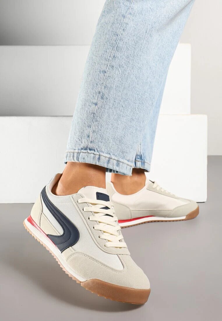 gowin Sneakers Bej-Gri în Stil Clasic Ellirianne