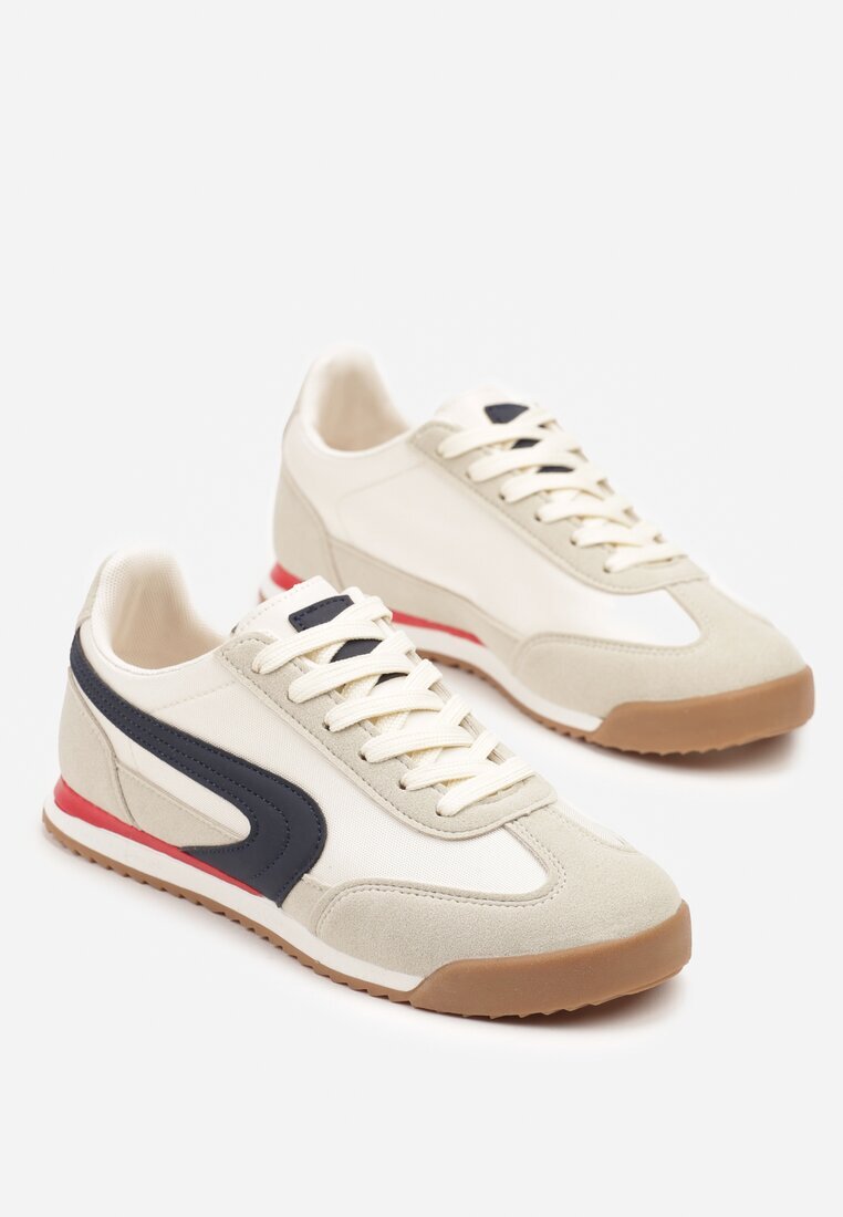 gowin Sneakers Bej-Gri în Stil Clasic Ellirianne