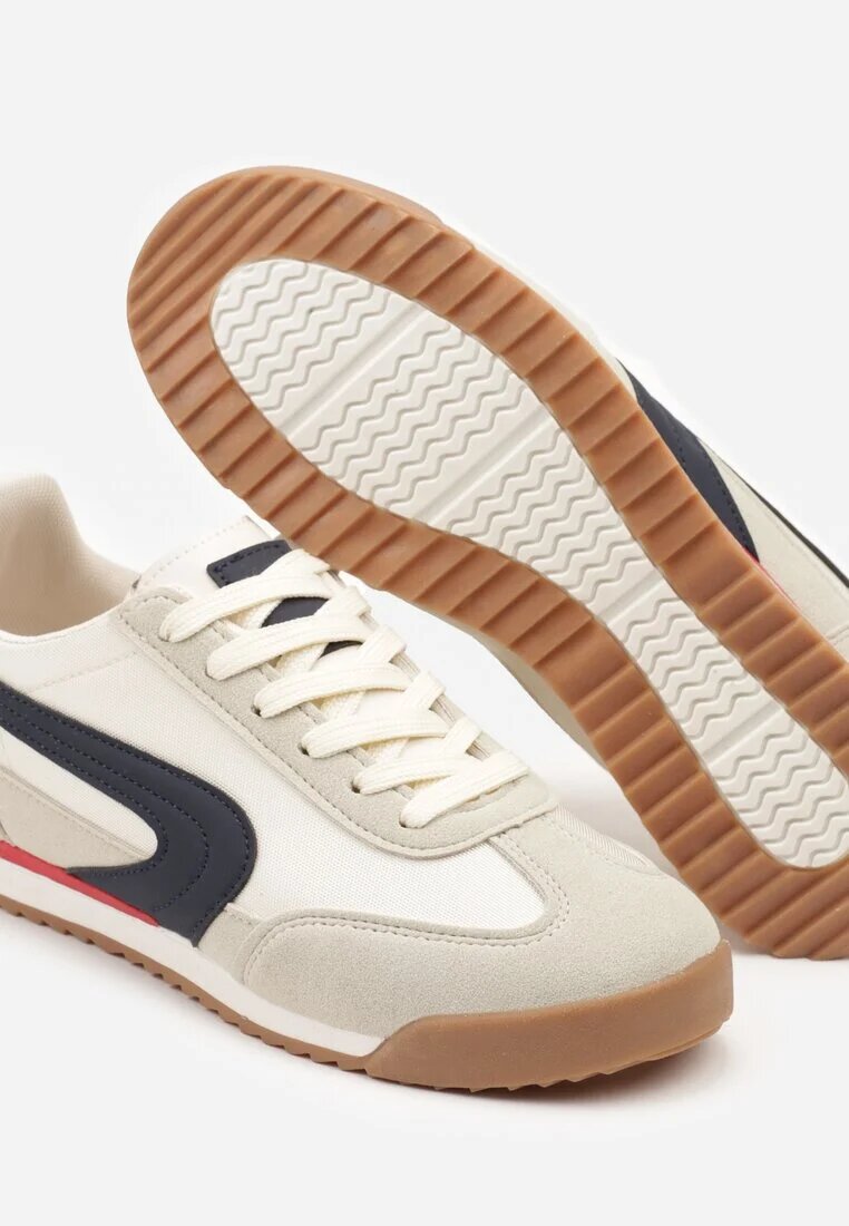 gowin Sneakers Bej-Gri în Stil Clasic Ellirianne
