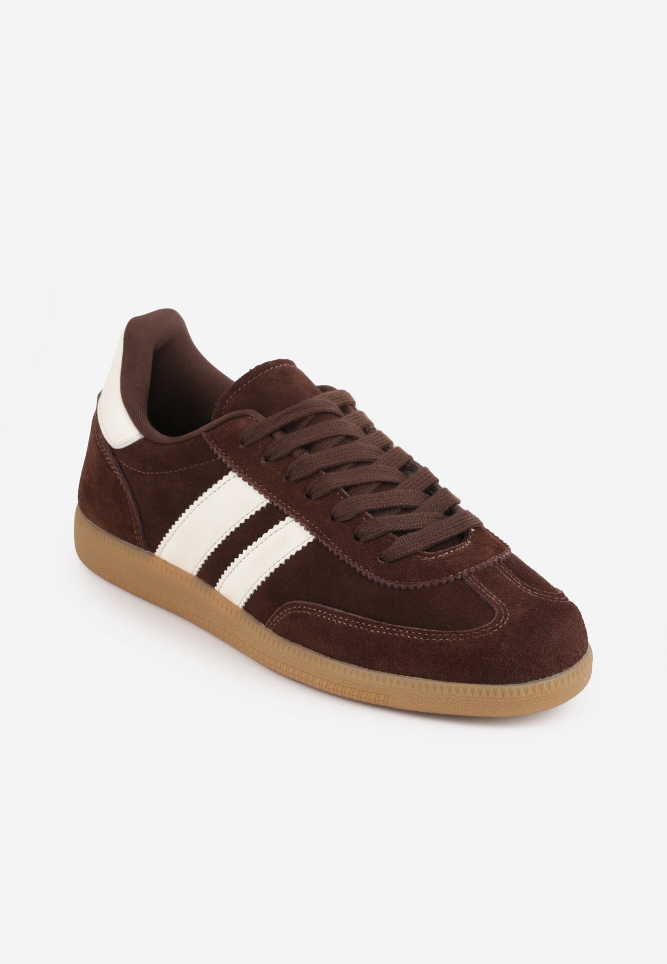 gowin Sneakers din piele în stilul tenisilor iconici Aragonna Maro