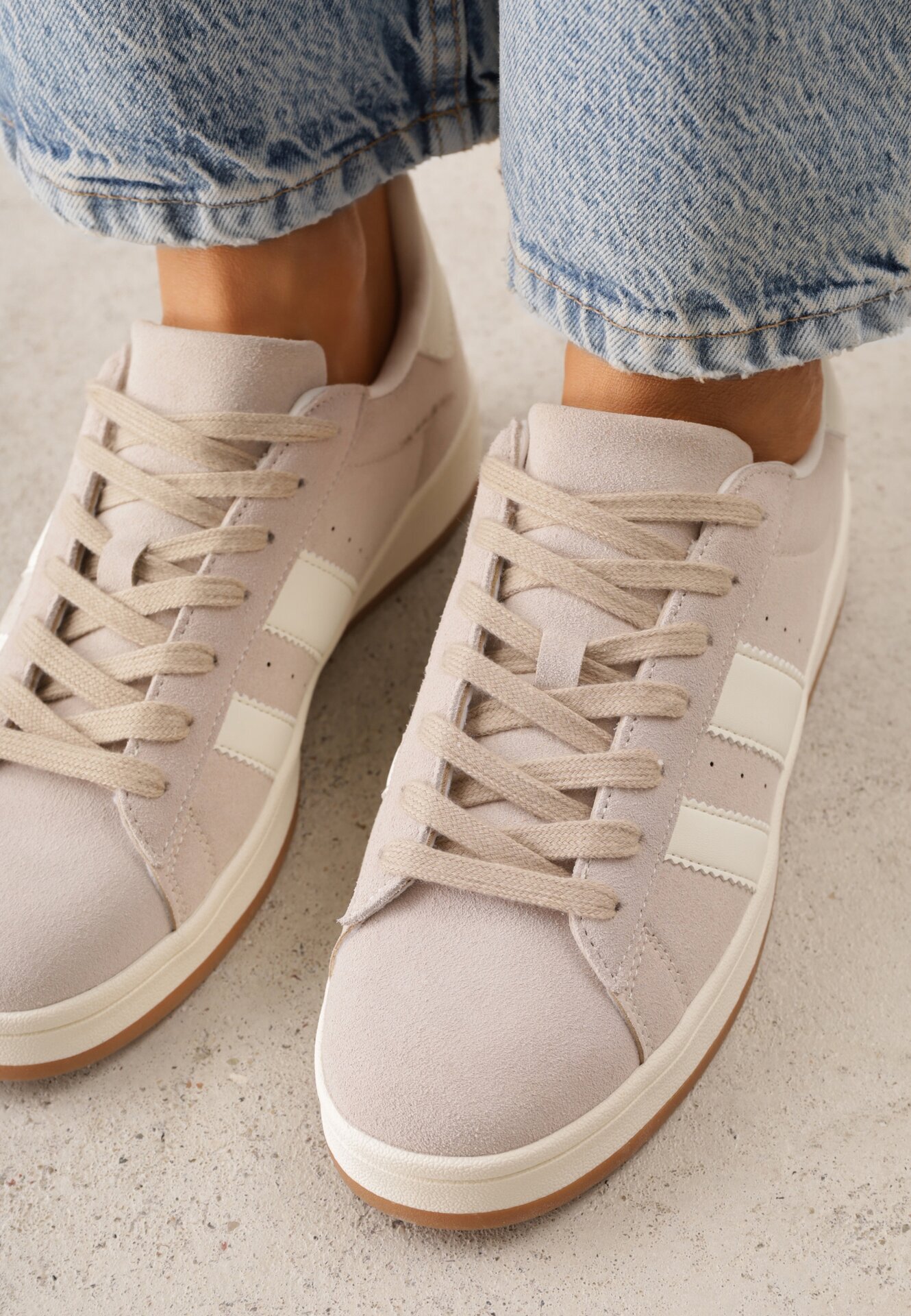 gowin Sneakers Eufonia cu curele decorative Bej Bej Bej Bej