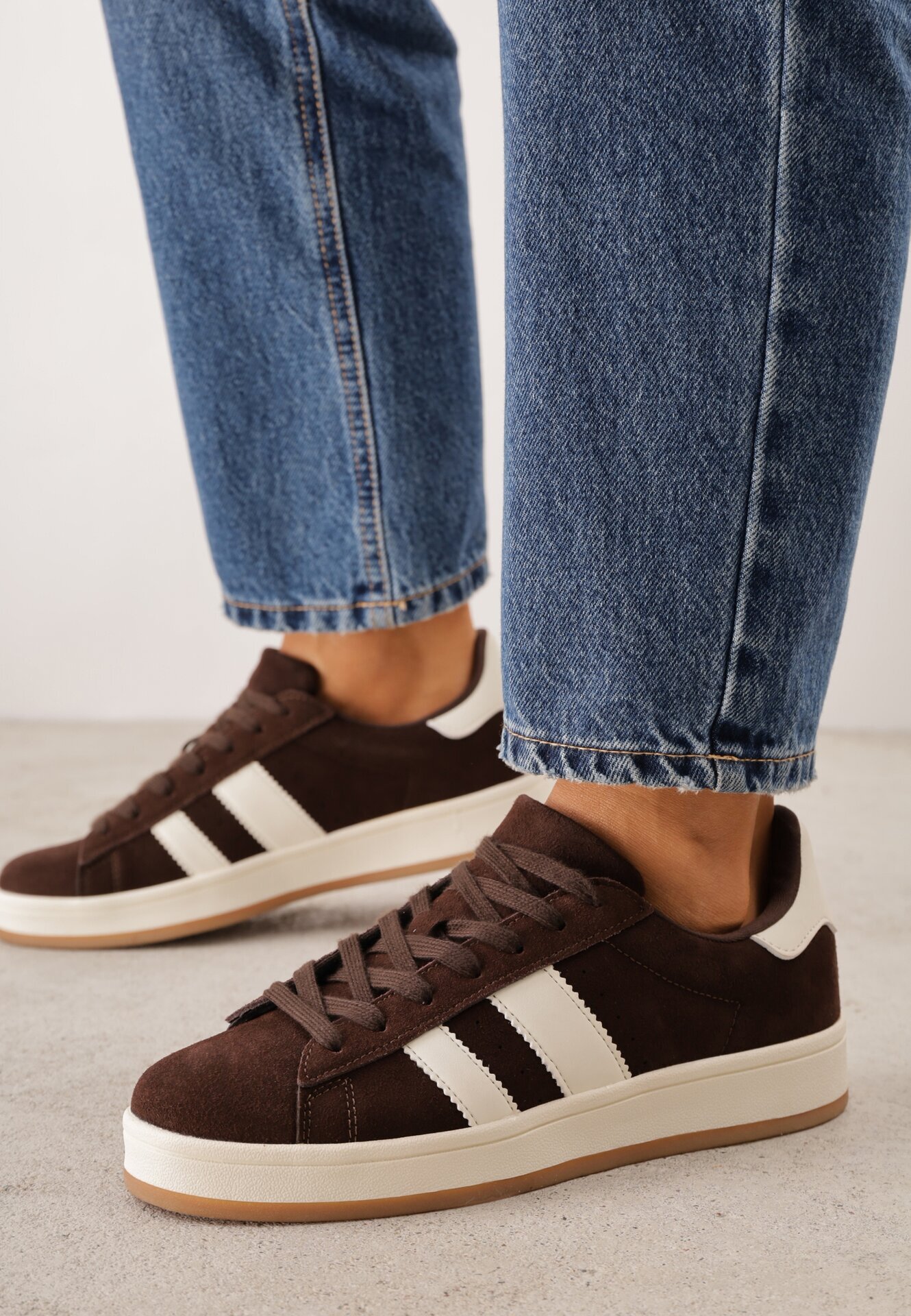 gowin Sneakers Eufonia cu curele decorative Bej Bej Bej Maro